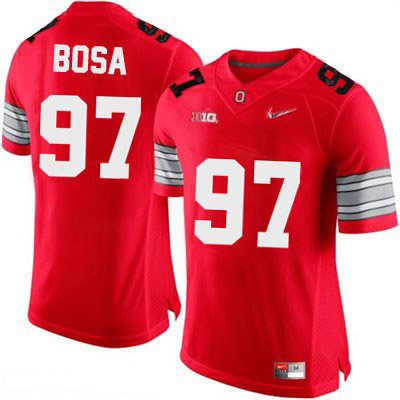 Ohio State Buckeyes Men's Joey Bosa #97 Red Authentic Nike Diamond Quest Playoff College NCAA Stitched Football Jersey ZX19Z41YZ